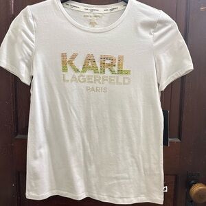 Karl Lagerfeld Paris White T-Shirt